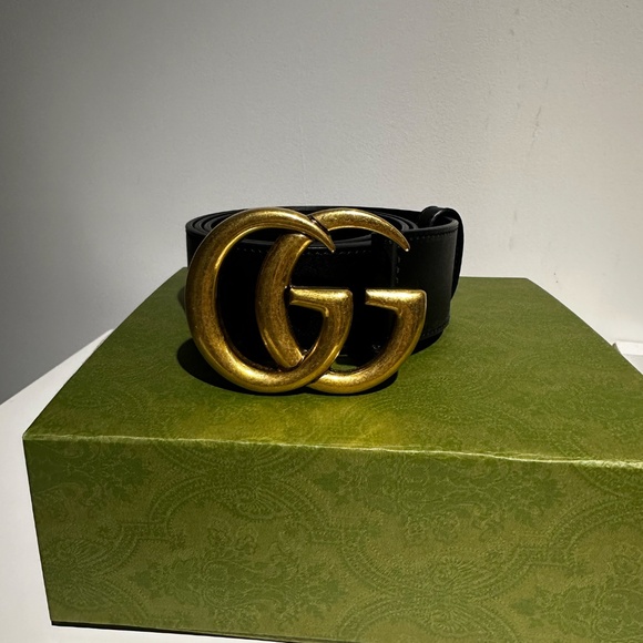 Gucci 2015 Re-Edition wide leather belt - Picture 1 of 9